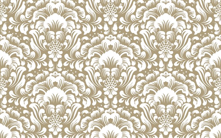 Download wallpapers retro vintage texture, seamless vintage ornament,  floral retro ornament, seamless texture, retro background, retro texture,  floral retro texture for desktop free. Pictures for desktop free