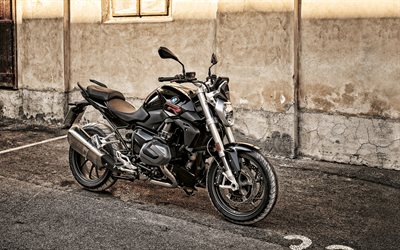 BMW R 1250 R, 2020, vista frontal, exterior, preto motocicletas, novo preto R 1250 R, alem&#227;o motos