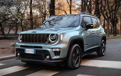Jeep Renegade Upland e-Hybrid, 4k, vus, 202 voitures, UE-spec, Jeep Renegade BU, 2022 Jeep Renegade, voitures am&#233;ricaines, Jeep