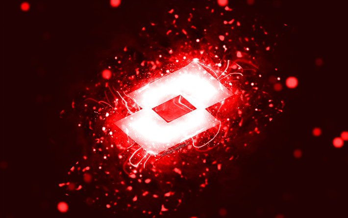 ロットの赤いロゴ, 4k, 赤いネオンライト, creative クリエイティブ, 赤い抽象的な背景, ロトのロゴ, お, ロト