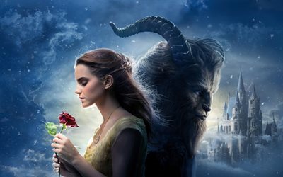 Beauty and the Beast, 2017, Prince, Emma Watson, Belle, monster, Dan Stevens, Luke Evans