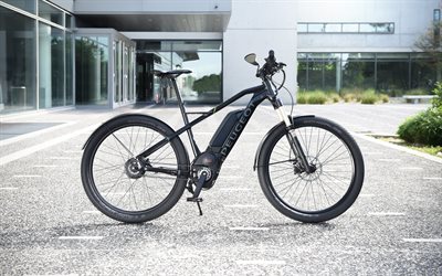 Peugeot eU01, electric bicycle, 2018, electric transport, modern bicycles, Peugeot