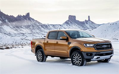 Ford Ranger, 2019, ny pickup lastbilar, SUV, Brons Ranger 2019, Amerikanska bilar, Ford