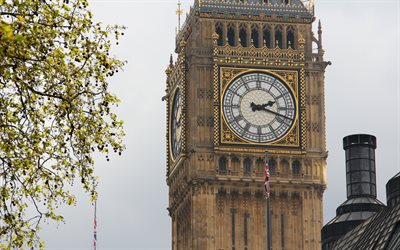 بيغ بن, مصلى, الساعة القديمة, لندن, إنجلترا, مناطق الجذب السياحي, المملكة المتحدة, معالم لندن