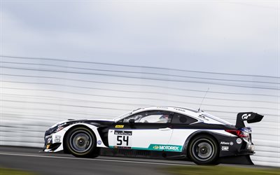 Lexus RC F GT3, 2017, racing car, sports coupe, tuning, race track, Lexus