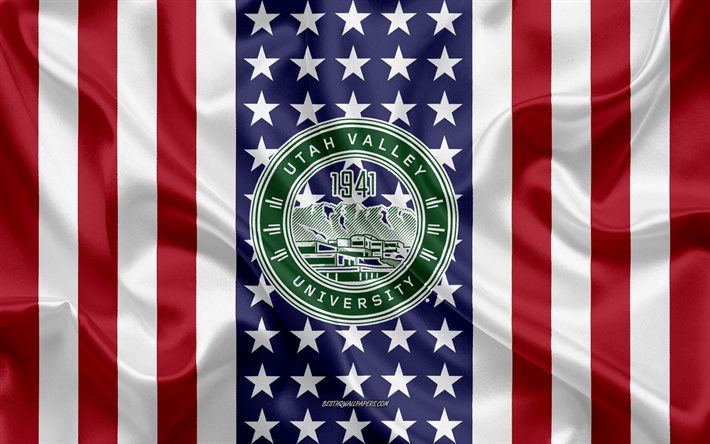 شعار جامعة وادي يوتا, علم الولايات المتحدة, شعار جامعة يوتا فالي, أورم, أوريم, مدينة في يوتا (الولايات المتحدة), يوتا, الولايات المتحدة الأمريكية, جامعة وادي يوتا