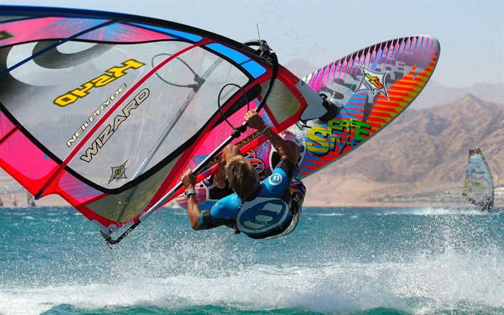 windsurf, sport estremi, sport acquatici, mare, concetti di windsurf