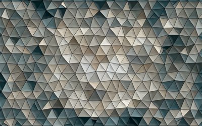 triangle 3d background, gray triangle abstraction, triangle mosaic background, mosaic texture, stained glass texture, triangle background