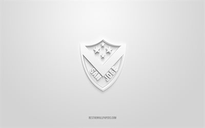 Club San Jose, creative 3D logo, white background, Bolivia Primera Division, 3d emblem, Bolivian football Club, Bolivia, 3d art, football, Club San Jose 3d logo