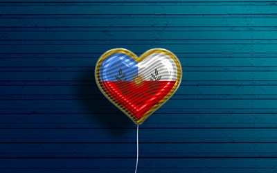 I Love Catamarca, 4k, realistic balloons, blue wooden background, Day of Catamarca, Argentine provinces, flag of Catamarca, Argentina, balloon with flag, Provinces of Argentina, Catamarca flag, Catamarca