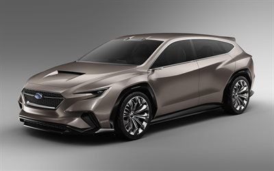 Subaru Viziv Tourer Concept, 4k, 2018 carros, Viziv Tourer Concept, carros japoneses, Subaru