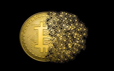bitcoin, gold, art, gold coin, bitcoin sign, crypto currency