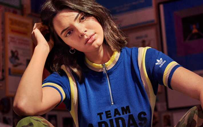 Kendall Jenner, 2018, beauty, photoshoot, Adidas Campaign, Hollywood, brunette, american models