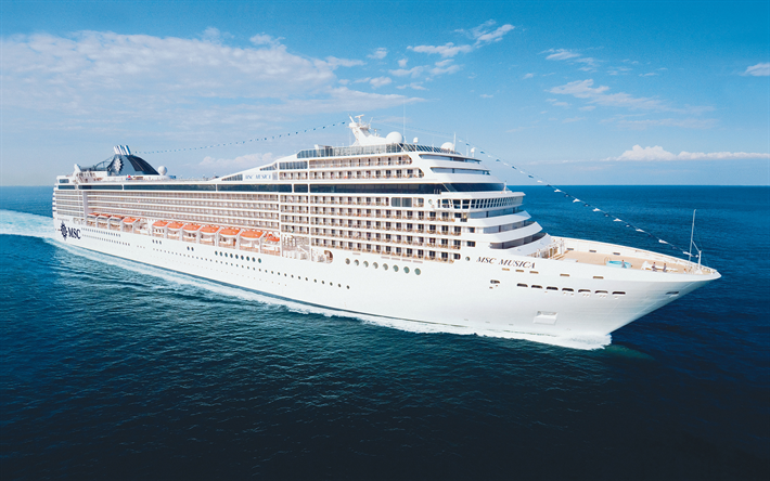 MSC Musica, cruise ship, sea, Musica, MSC Cruises
