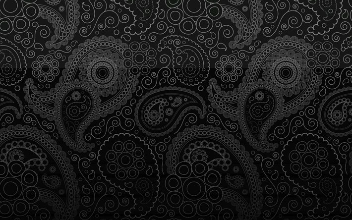 Black and White Paisley Wallpapers  Top Free Black and White Paisley  Backgrounds  WallpaperAccess