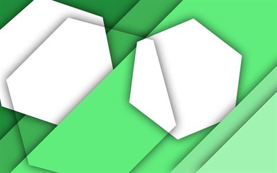 material design, green and white, geometric shapes, lines, lollipop, geometry, creative, strips, green backgrounds, abstract art