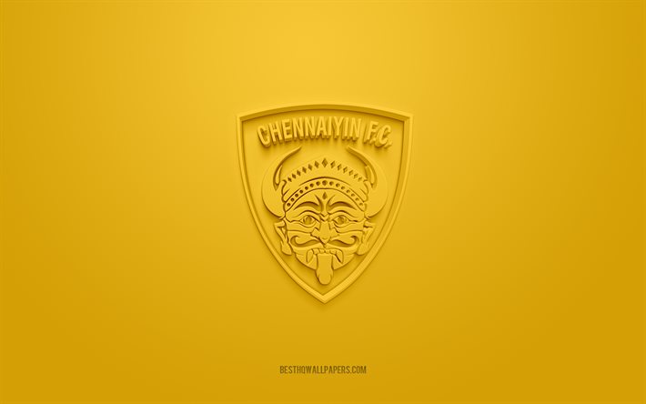ダウンロード画像 チェンナイインfc クリエイティブな3dロゴ 黄色の背景 3dエンブレム インドのサッカークラブ インドスーパーリーグ Chennai インド 3dアート フットボール チェンナイインfcの3dロゴ フリー のピクチャを無料デスクトップの壁紙