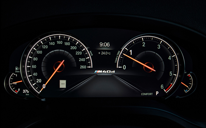 Dashboard, BMW X4, tachometer, speedometer, 2018 cars, G02, X4 dashboard, german cars, BMW