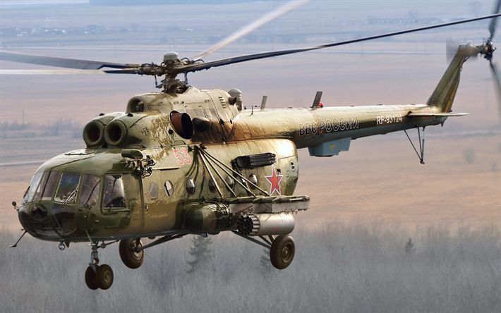 Mi-17, transport helicopter, combat aircraft, Russian Air Force, Mil, Russian Army