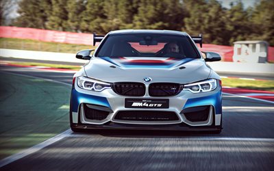 BMW M4 GTS, 2018 cars, raceway, motion blur, F82, racing cars, M4 GTS, BMW
