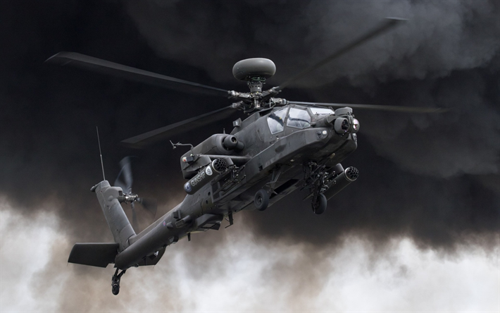 McDonnell Douglas AH-64 Apache, WAH-64D, American attack helicopter, US Air Force, US, military helicopters
