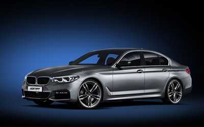 BMW 5-Series, 4k, 2018 cars, GMP Performance, tuning, G30, german cars, BMW