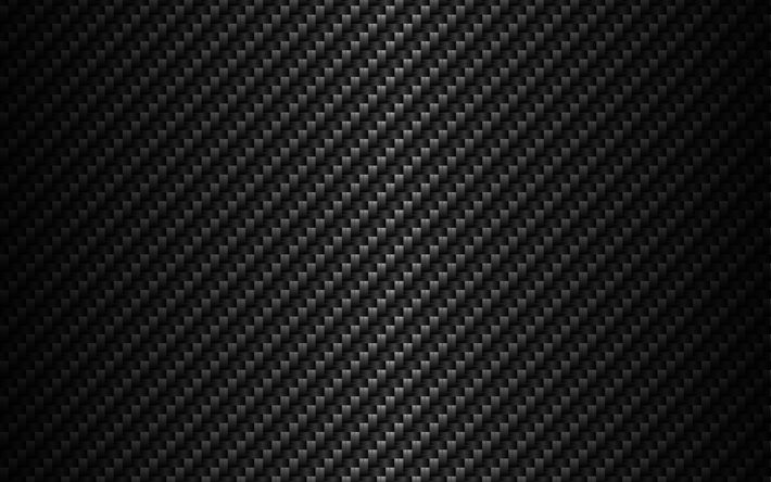 ダウンロード画像 ブラックカーボンの背景 4k 炭素パターン
