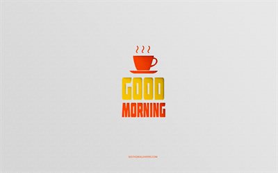 Good morning, white paper background, paper art, good morning wish, good morning concepts