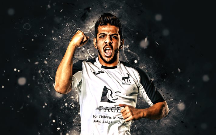 Mohamed Helal, 2020, egyptian footballers, Wadi Degla FC, Egyptian Premier League, white neon lights, Wadi Degla SC, creative, Mohamed Helal Wadi Degla