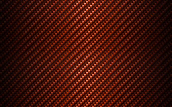 laranja carbono de fundo, 4k, carbono padr&#245;es, laranja textura de carbono, vime texturas, criativo, carbono vime textura, linhas, carbono fundos, laranja fundos, carbono texturas