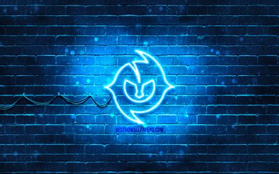 Paulo Dybala blue logo, 4k, blue brickwall, Paulo Dybala, fan art, Paulo Dybala logo, football stars, Paulo Dybala neon logo