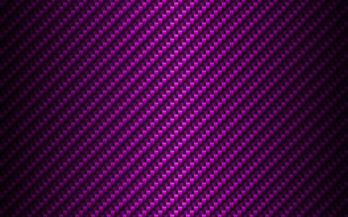 violet carbon background, 4k, carbon patterns, violet carbon texture, wickerwork textures, creative, carbon wickerwork texture, lines, carbon backgrounds, violet backgrounds, carbon textures