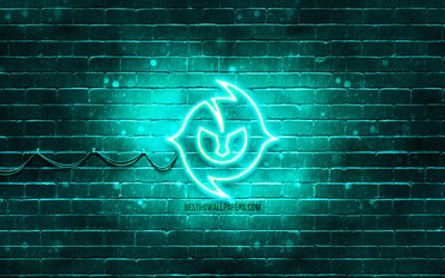 Paulo Dybala turquoise logo, 4k, turquoise brickwall, Paulo Dybala, fan art, Paulo Dybala logo, football stars, Paulo Dybala neon logo
