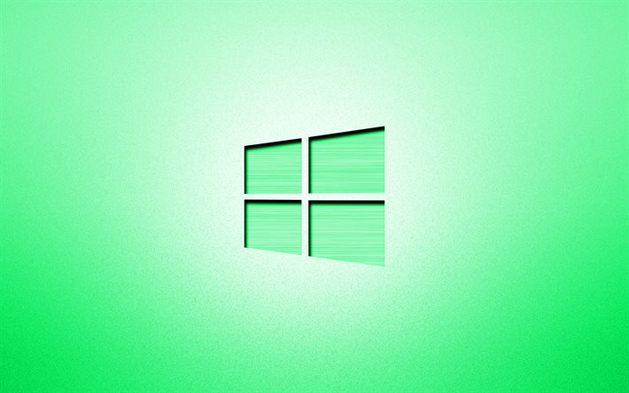 4k, Windows 10 turkuaz logo, yaratıcı, turkuaz arka plan, minimalizm, işletim sistemleri, Windows 10 logo, resimler, 10 Windows
