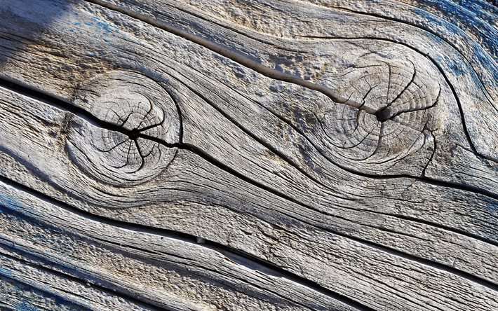灰色の木製の背景, 4k, 木の角質感, マクロ, 木の背景, グレー背景, 対角の木造パターン