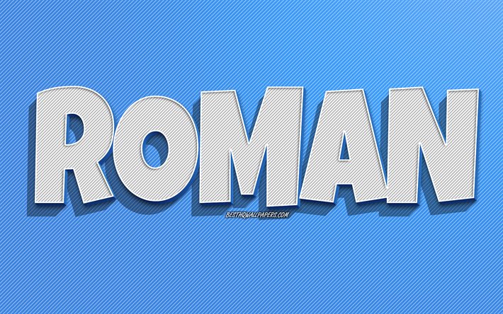 Roomalainen, sinisen viivan tausta, taustakuvat nimill&#228;, roomalainen nimi, miesten nimet, roomalainen onnittelukortti, viivapiirros, kuva roomalaisella nimell&#228;