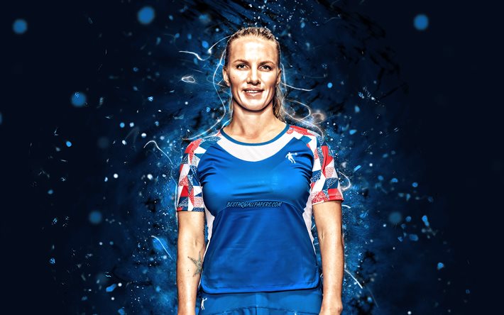 سفيتلانا كوزنتسوفا, 4 ك, لاعبي التنس الروس, WTA (منظمة التنس النسائية), منظمة دولية للاعبات التنس, أضواء النيون الزرقاء, تنس, معجب بالفن, سفيتلانا كوزنتسوفا 4K