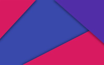 android, red and blue, lines, lollipop, strips, geometric shapes, material design, creative, geometry, dark background