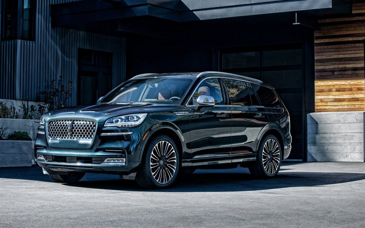 2020, Lincoln Aviator, SUV, front view, exterior, luxury SUV, new blue Aviator, american cars, Lincoln
