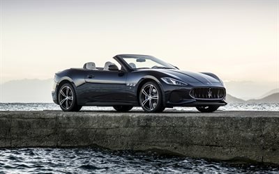 Maserati GranCabrio Sport, 2018, convertible, facelift, vista frontal, Maserati