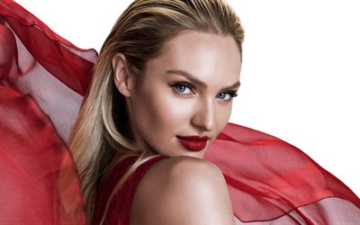 candice swanepoel, portr&#228;t, south african supermodel, foto-shooting, rotes kleid, mode, model, victorias secret