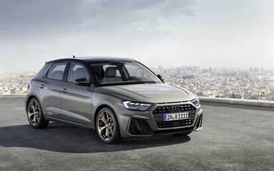 Audi A1, 4k, en 2019, les voitures, les voitures compactes, les voitures allemandes, la nouvelle A1, Audi