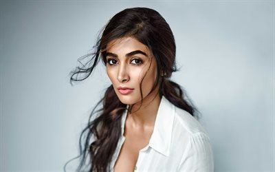 4k, Pooja Hegde, 2018, Bollywood, sess&#227;o de fotos, Maxim, a atriz indiana, beleza