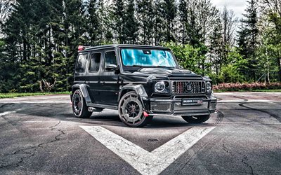 Brabus 900 Rocket Edition, 2021, 4k, front view, exterior, Mercedes- AMG G63, tuning G63, Brabus, German cars, Mercedes