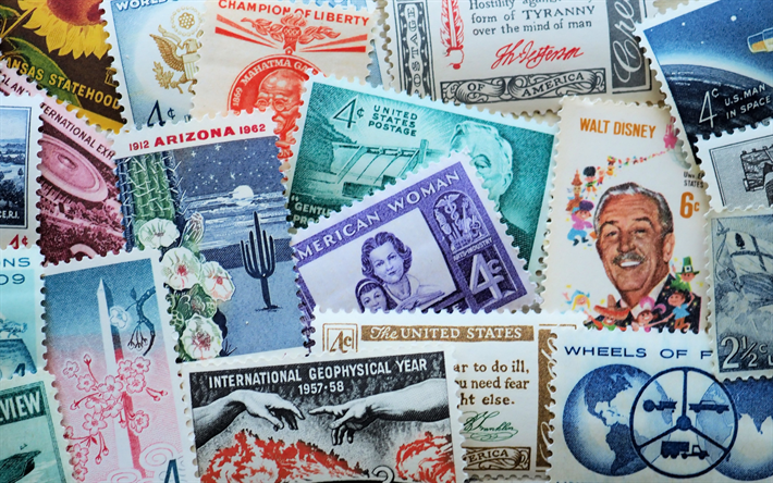 مختلفة الطوابع البريدية, جمع, الطوابع مفهوم, الطوابع, البريد