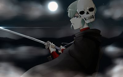 Ikeda Asaemon, la noche, la espada, el manga, Ikeda Clan, Gintama