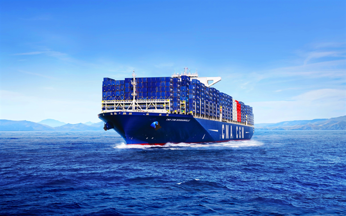 CMA CGM Bougainville, sea, cargo ship, container ship, CMA CGM Group, cargo transport