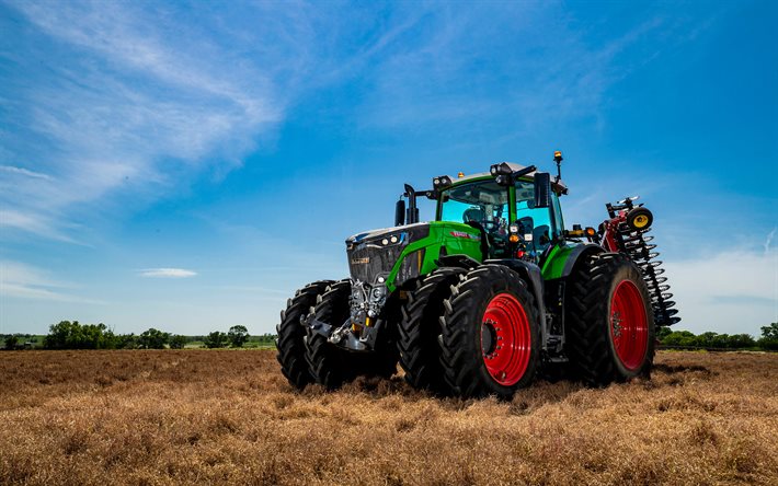 Fendt 942 Vario, 4k, HDR, 2020 trattori, arando il campo, macchine agricole, trattore in campo, agricoltura, Fendt