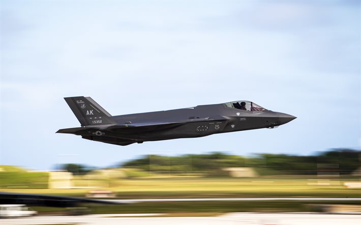 Lockheed Martin F-35 Lightning II, American Fighter Bomber, Military Aircraft, F-35, Combat Aircraft, United States Air Force