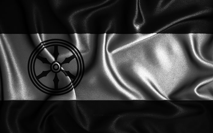 オスナブリュックの旗, 4k, シルクの波状の旗, ドイツの都市, ファブリックフラグ, オスナブリュックの日, 3Dアート, オスナブリュック, ヨーロッパ, オスナブリュック3Dフラグ, ドイツ